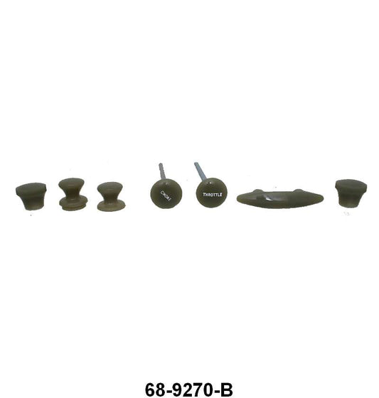 DASH KNOB KIT - EARLY 36 DLX PASS LIGHT GRAY