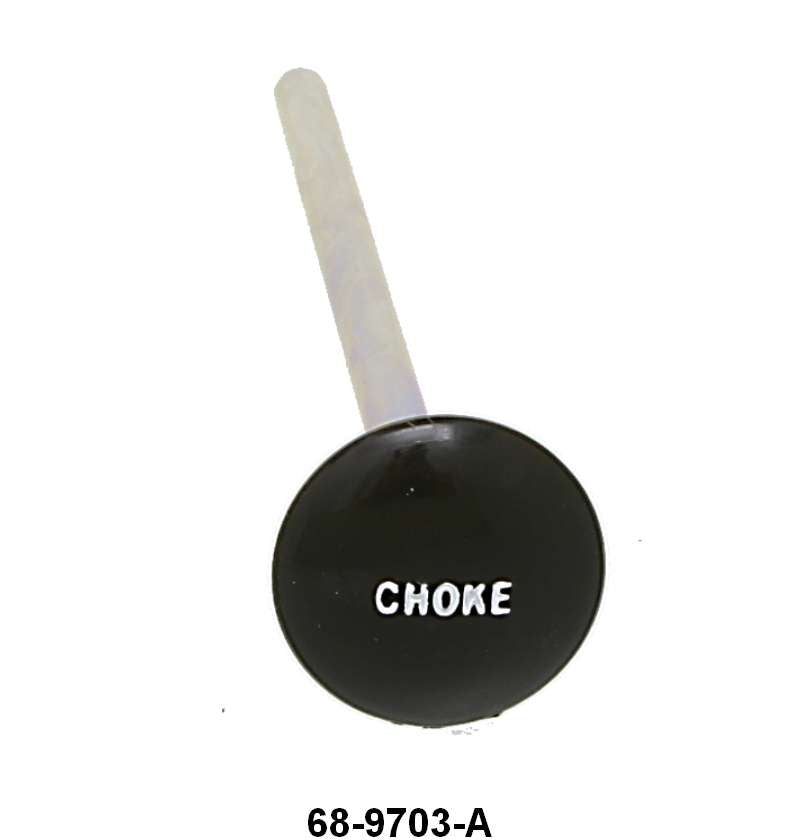 CHOKE CABLE/ROD KNOB - 36 STD PASS, 35-39 PICKUP DARK BROWN