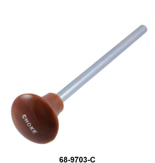 CHOKE CABLE/ROD KNOB - LATE 36 STD & DLX PASS RED BROWN