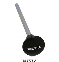 THROTTLE CABLE/ROD KNOB - 36 STD PASS, 35-39 PICKUP DARK BROWN