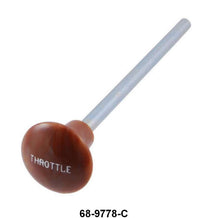 THROTTLE CABLE/ROD KNOB - LATE 36 STD & DLX PASS RED BROWN