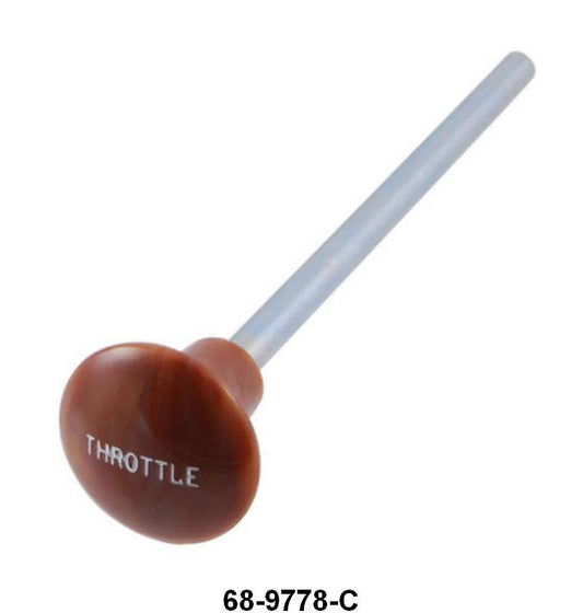 THROTTLE CABLE/ROD KNOB - LATE 36 STD & DLX PASS RED BROWN