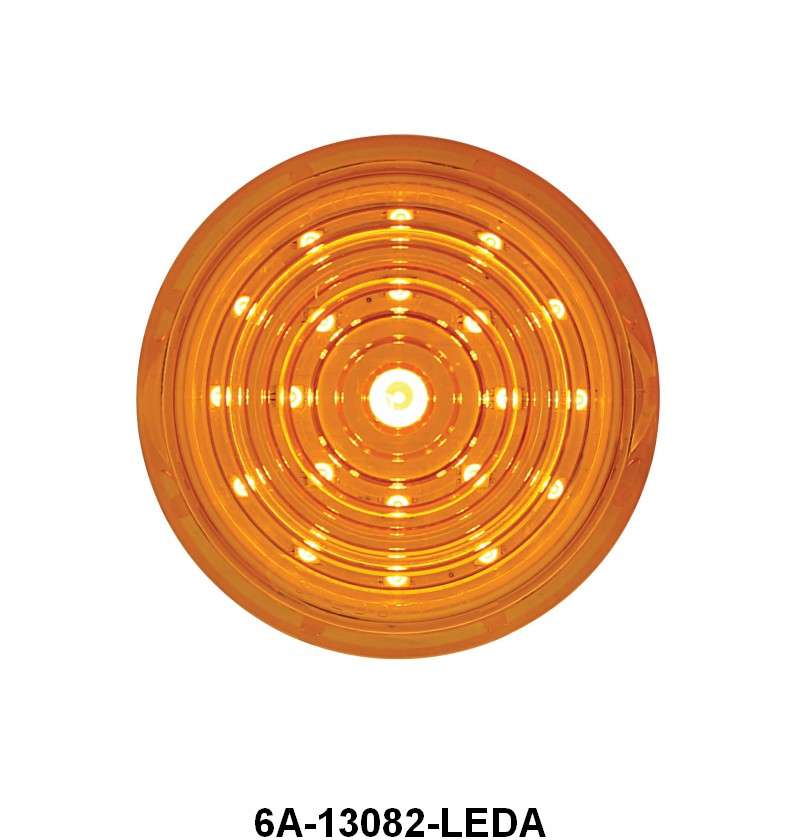 LED 12-VOLT PARK LIGHT LENS - 47-48 PASS, 42-47 PICKUP AMBER