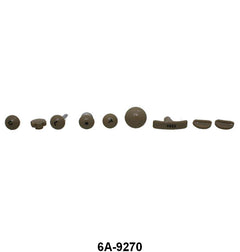 DASH KNOB KIT - 47-48 ALL PASS GRAY TAN