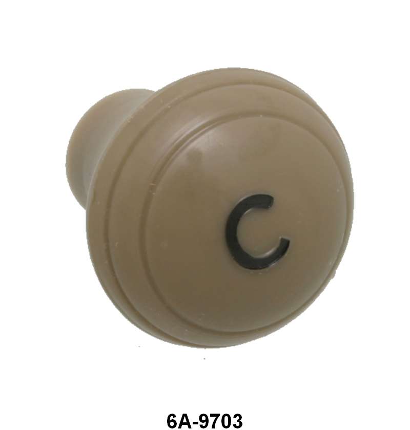 CHOKE CABLE/ROD KNOB - 47-48 PASS GRAY TAN