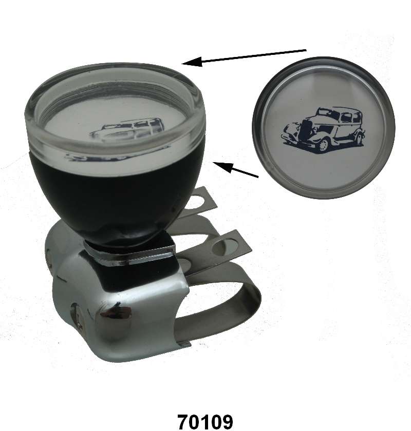 UNIVERSAL STEERING WHEEL SPINNER - BLACK