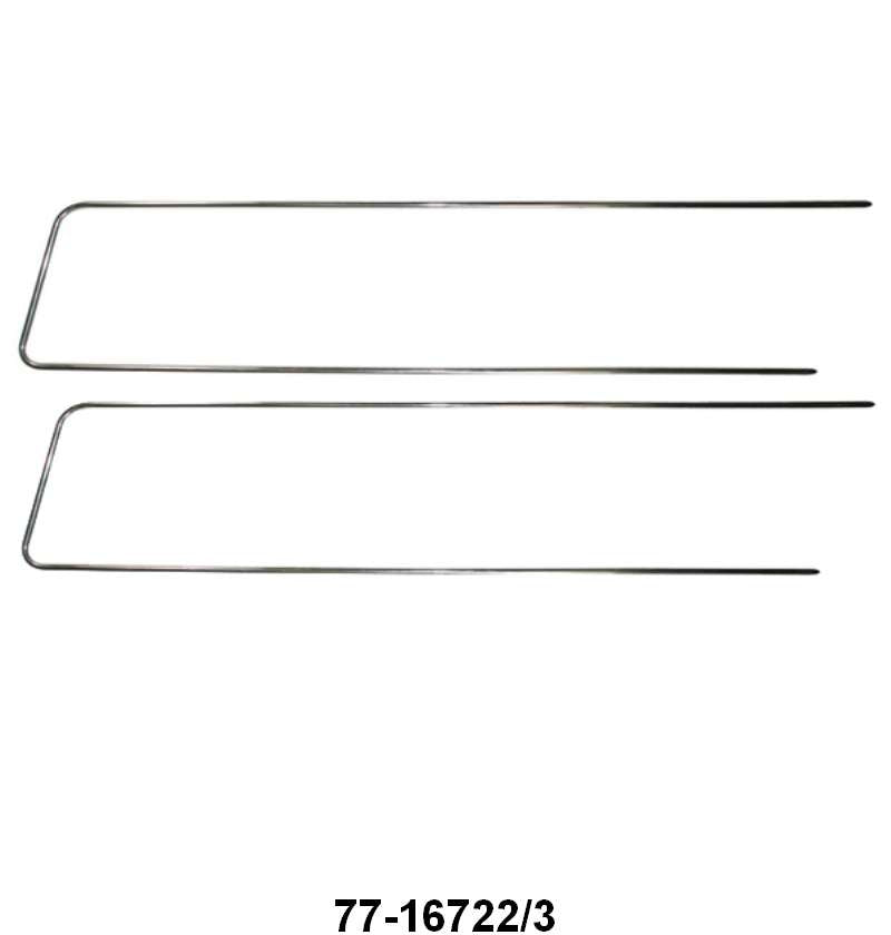 HOOD SIDE TRIM - 37 PICKUP W/CLIPS