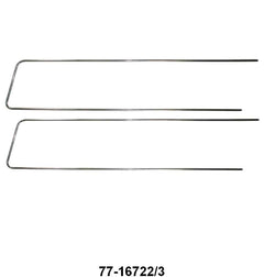 HOOD SIDE TRIM - 37 PICKUP W/CLIPS