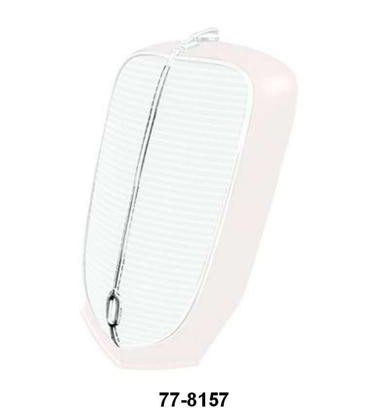 CENTER GRILLE STRIP - 37 PICKUP STAINLESS, NO CLIPS