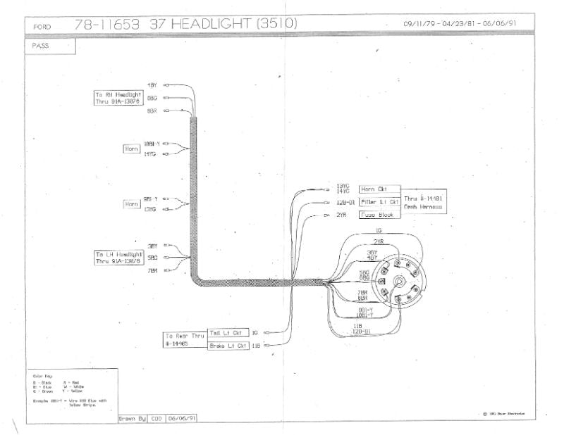 HEADLIGHT WIRING HARNESS - 37 PASSENGER