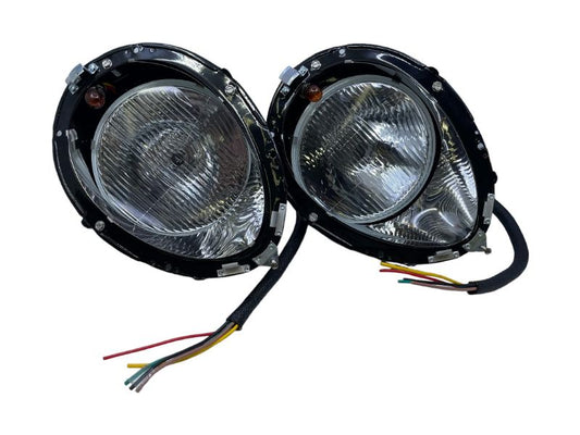 HEADLIGHT BUCKETS W/HALOGEN SEALED BEAM - 37-38 PASS, 39 STD PASSENGER