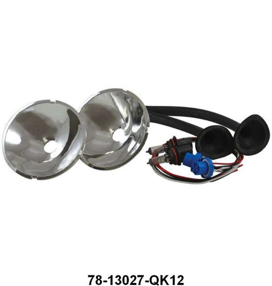 HALOGEN HEADLIGHT REFLECTOR KIT - 37-39 PASS 39 MERC 12V