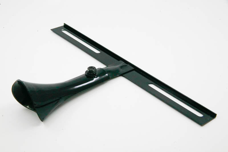 REAR LICENSE PLATE BRACKET - 37 PASS EXCEPT WAGON BLACK