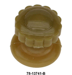 DASH LIGHT SWITCH KNOB - 37 DLX PASS  YELLOW BROWN