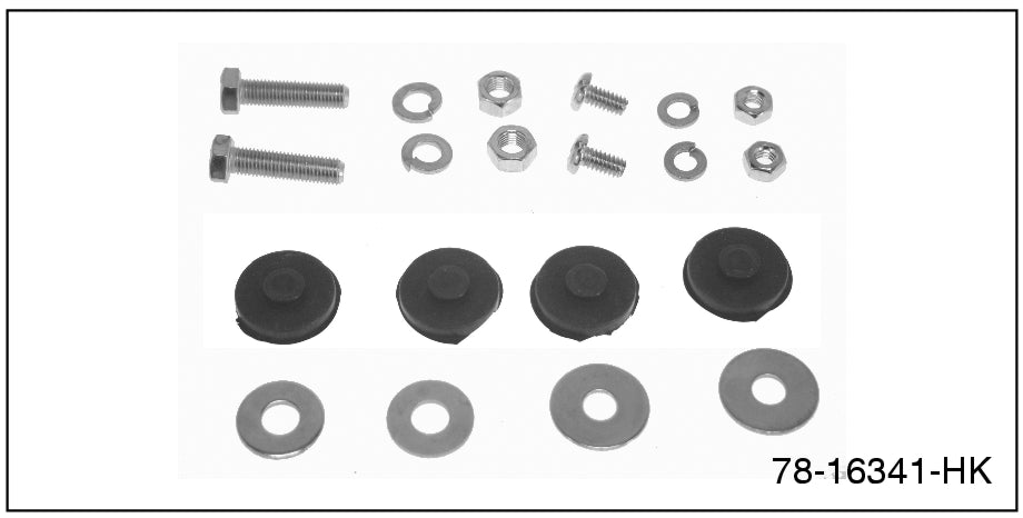 REAR FENDER BRACE HARDWARE KIT - 37-40 PASSENGER REAR