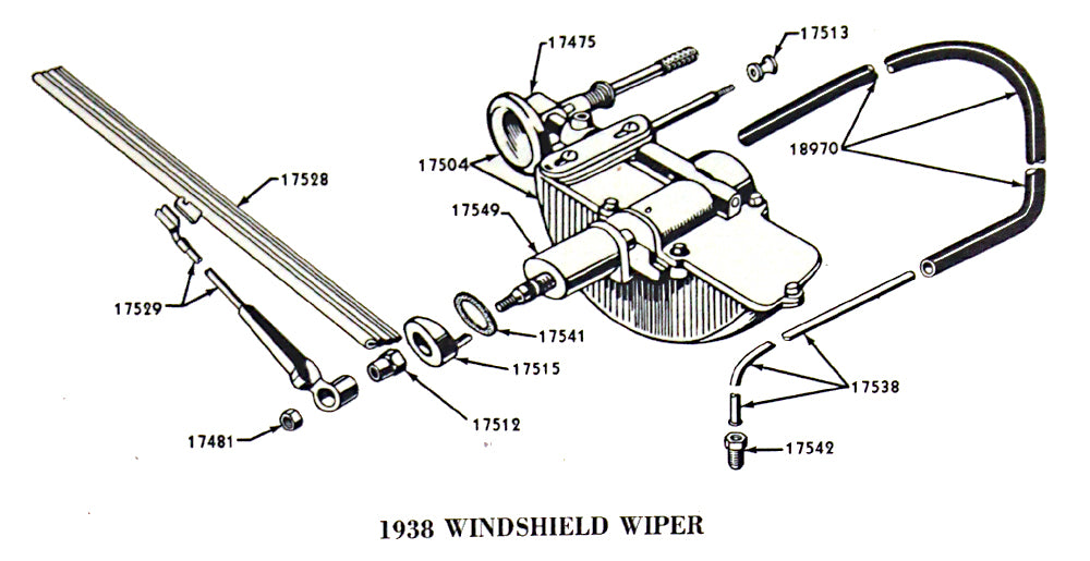 WRIST-STYLE STAINLESS WIPER BLADE - 37-40 PASSENGER, 37-47 PICKUP, 8-1/4"