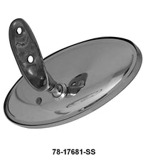 REAR VIEW MIRROR/BRACKET - 37-40 CONV/WGN STAINLESS NOT FOR USE W/ANTENNA