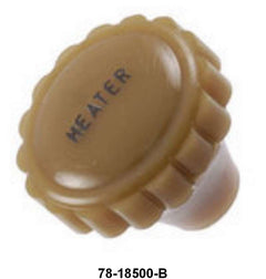 HEATER SWITCH KNOB - 37 DLX PASS YELLOW BROWN