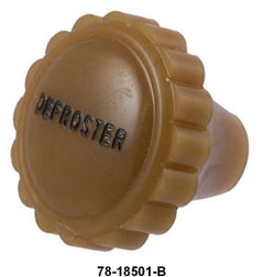 HOT WATER HEATER DEFROSTER KNOB - 37 DLX PASS YELLOW BROWN
