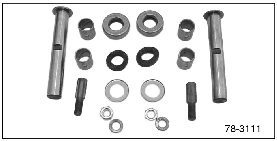 KING PIN KIT - 37-41 PASS/PU, 39-41 MERC .810" X 5-3/8"