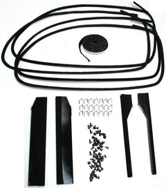 STAINLESS WINDOW CHANNEL KIT - 37-38 CLUB COUPE, 37-39 2DR SEDAN