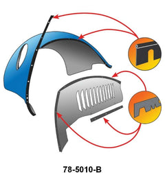 FENDER, GRILL, & APRON WELTING & WEBBING KIT - 37 PASSENGER KIT OF 12 PIECES