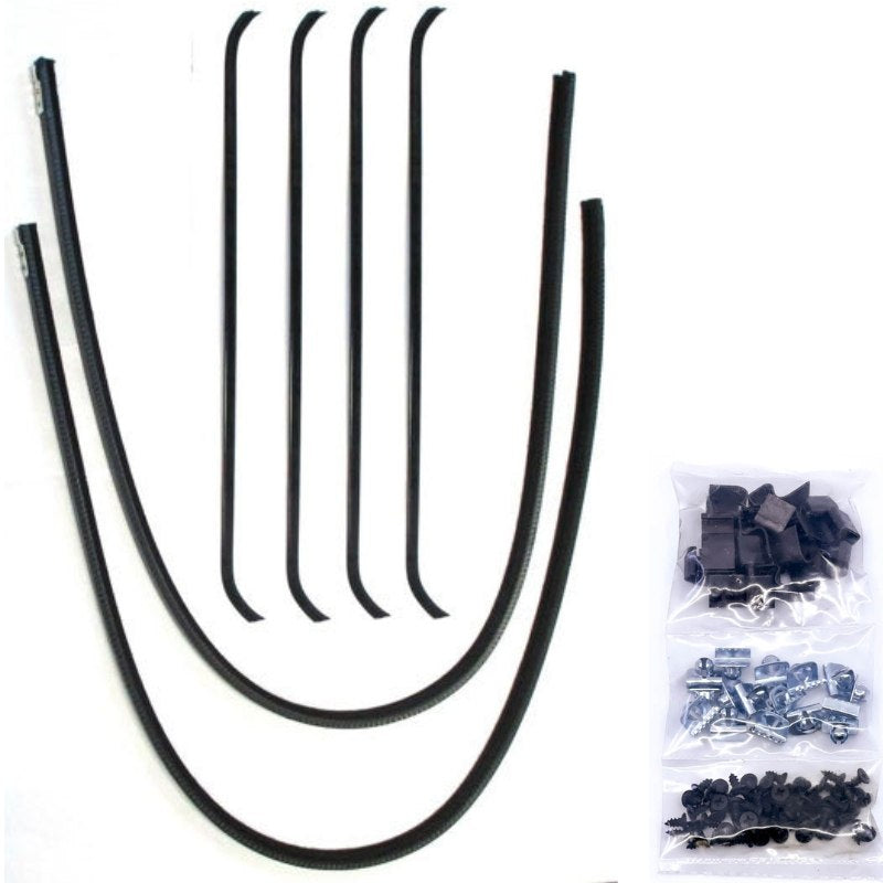 REAR DOOR WINDOW CHANNEL KIT - 37-38 4 DOOR SEDAN