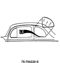 STATIONARY QUARTER WINDOW SEALS - 37-40 COUPE