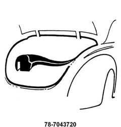 TRUNK LID SEAL - 37-40 ALL, 41-48 CONVERTIBLE, COUPE