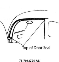 UPPER DOOR SEAL - 37-48 PASS & 41-48 MERC  COUPE/SEDAN/SEDAN DELIVERY