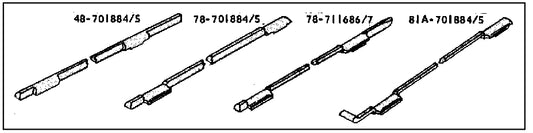 FRONT DOOR HINGE SEALS - 37-40 ROADSTER/CONV