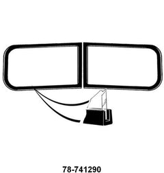WINDSHIELD SEALS - 37-40 CONV & DELUXE WAGON USE WITH STAINLESS TRIM
