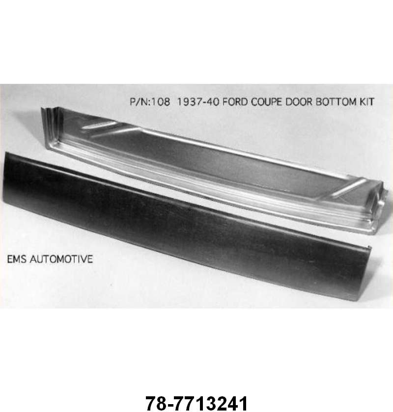 DOOR BOTTOM PATCH PANEL - 37-40 COUPE/4DR SEDAN LEFT HAND