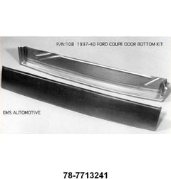 DOOR BOTTOM PATCH PANEL - 37-40 COUPE/4DR SEDAN LEFT HAND