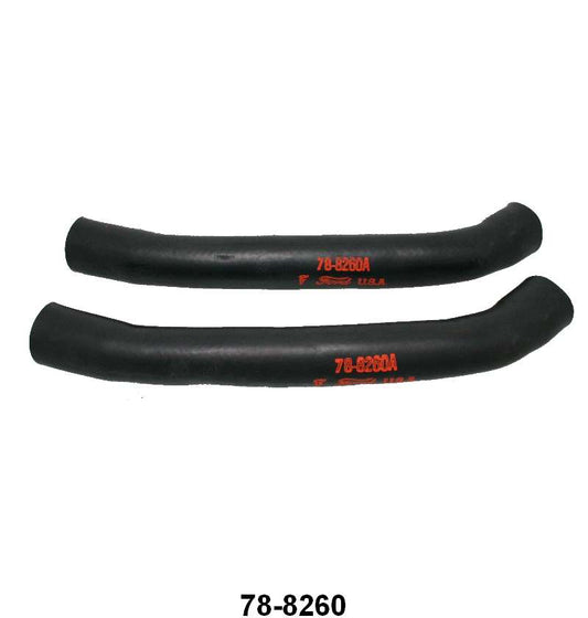 UPPER RADIATOR HOSES WITH FORD SCRIPT - 37-38 PASS, 39 STANDARD PASS, 85 HP