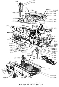 WATER PUMP - 37-48 PASS/MERC, 37-47 PICKUP V8 RIGHT HAND