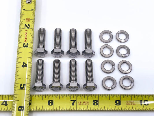 STAINLESS WATER PUMP BOLTS - 37-48 PASS/MERC, 37-47 PICKUP V8