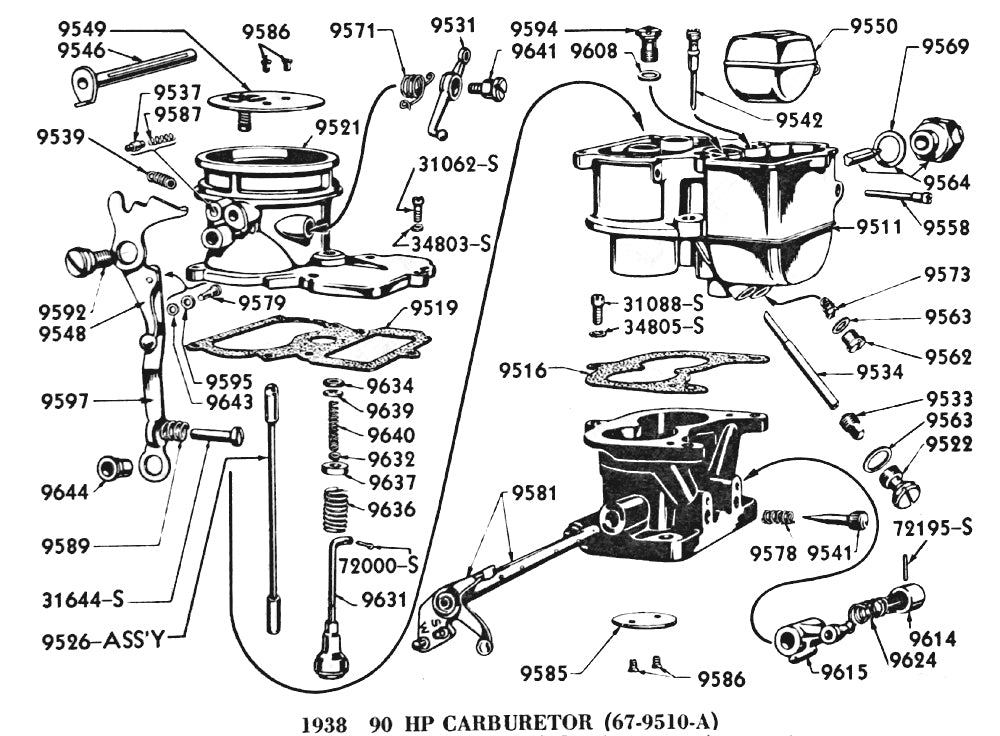 CARBURETOR FLOAT - 38-53 PASS/PICKUP "94" HOLLEY