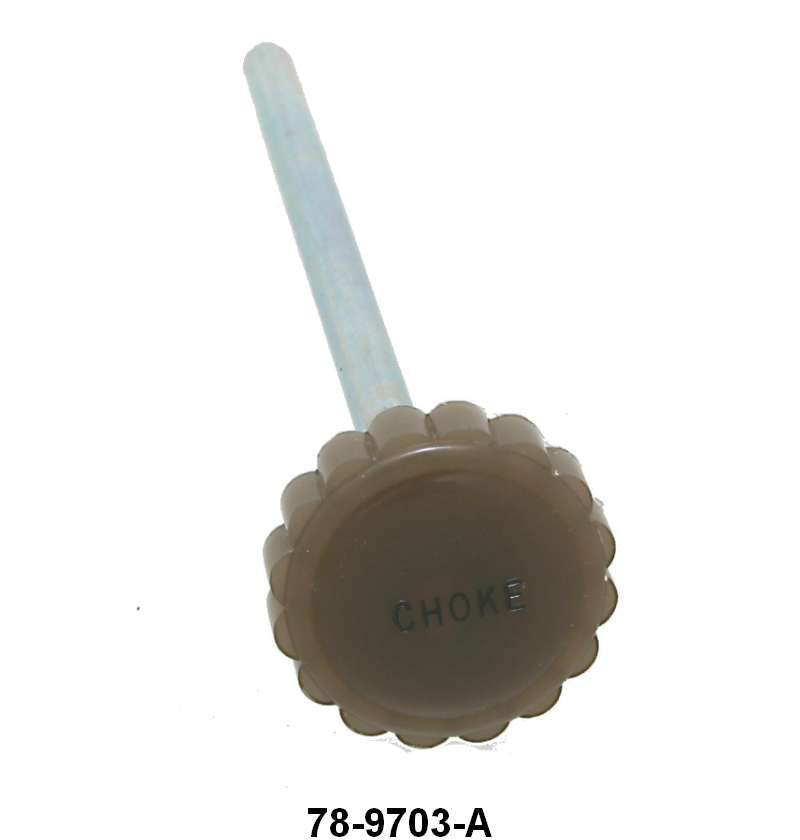 CHOKE CABLE/ROD KNOB - 37 STD PASS LIGHT BROWN
