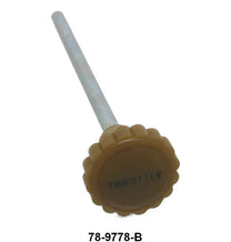 THROTTLE CABLE/ROD KNOB - 37 DLX PASS YELLOW BROWN