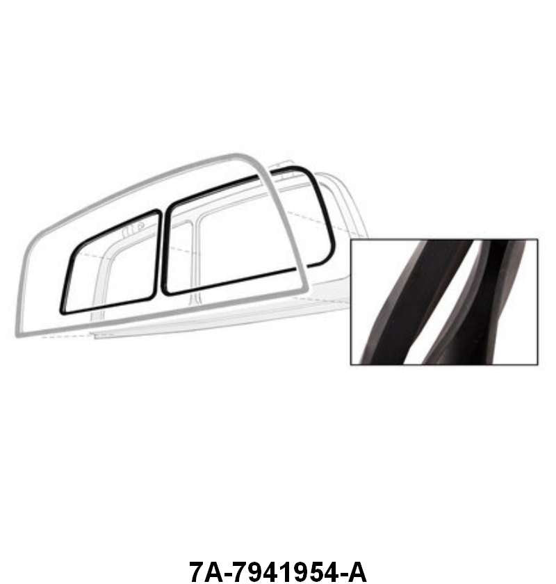 UPPER TAILGATE WINDOW SEALS - EARLY 50 PASS/MERC WGN W/O LIP ON SEAL