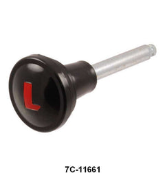 HEADLIGHT SWITCH KNOB WITH SHAFT - 48-50 F-1/F-3 BLACK