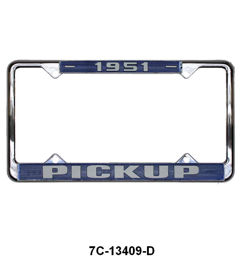 LICENSE PLATE FRAME 'PICKUP' - 51 PICKUP