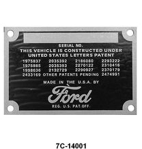 FIREWALL DATA PLATE - 49-50 PASS, 48-52 F-1/F-3
