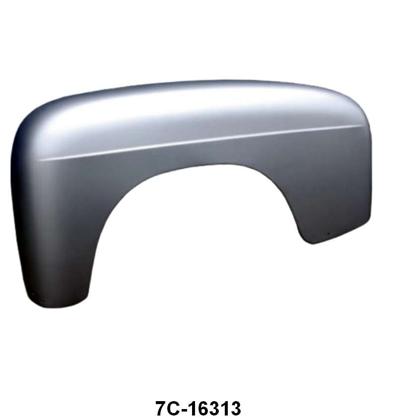 STEEL REAR FENDER - 48-EARLY 50 F-1 LEFT HAND W/RAISED BED SIDE