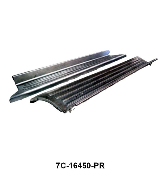 STEEL RUNNING BOARDS - 48-52 F-1 WITH RIBS