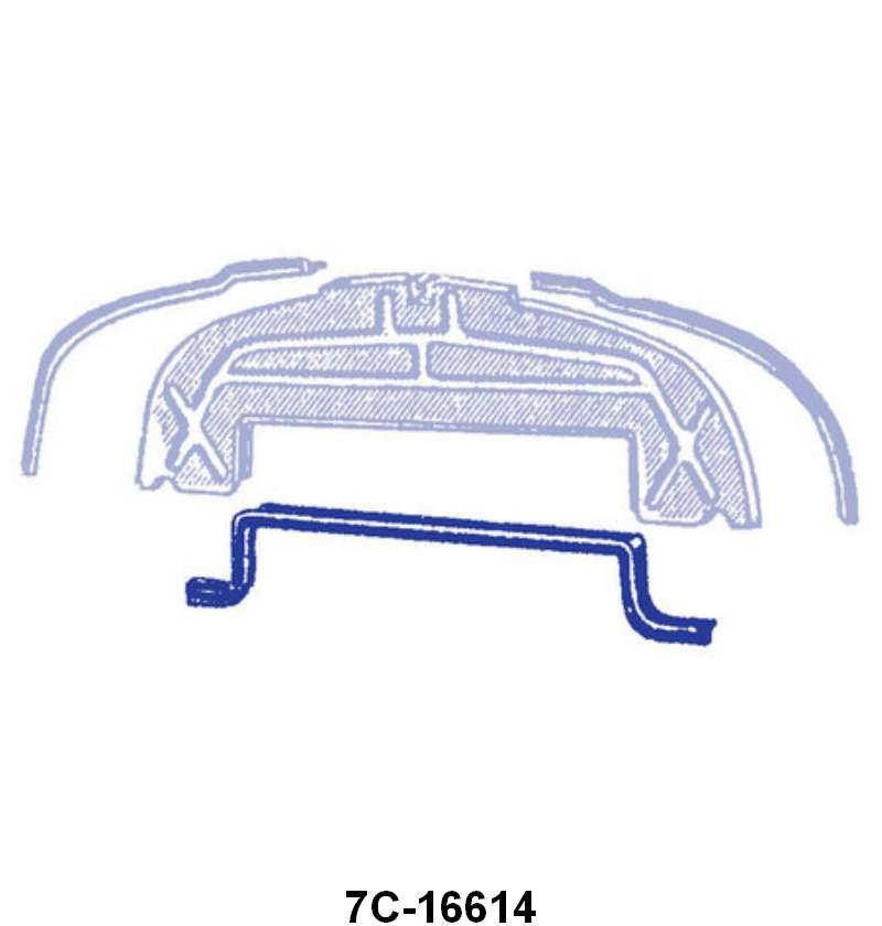 HOOD TO AIR DEFLECTOR SEAL - 48-52 F-1/F-3 36 1/2"