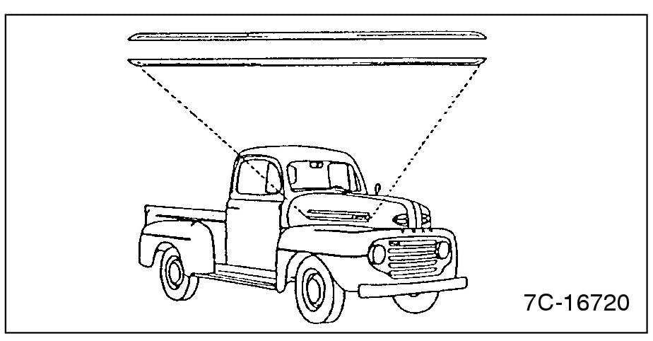 HOOD SIDE TRIM - 48-50 F-1/F-3 SET OF 4