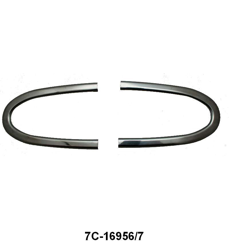 FRONT OF HOOD TRIM - 48-50 F-1/F-3 RH AND LH NO CLIPS