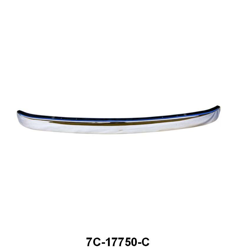 CHROME FRONT BUMPER WITHOUT BRACKETS- 48-50 F-1